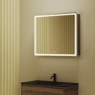 Зеркало-шкаф SANCOS Mirror (890х150х740) подвесное,LED-подсв.,сенсорное управ.,дуб чарльстон MI90ECH