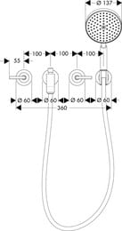 ��������� Axor Citterio 39448000 ��� �����/����, ���������, ������ ���,����� 222��
