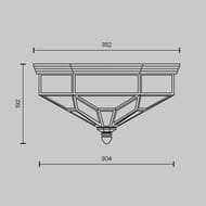 ���������� ���������� Maytoni Zeil (����) H356-CL-03-BZ, IP20, E27�3, ������