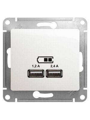 ������� Systeme Electric GLOSSA USB A+�, 5�/2,4�, 2�5�/1,2 �, ��������, ��������� GSL000639