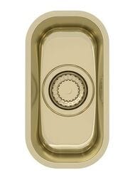 Мойка ALVEUS Monarch Variant 110 (148х300) под столешницу, нерж. сталь 0.8 мм, PVD золото 1114240 — миниатюра 1