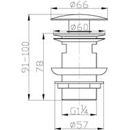 ������ ������ BelBagno BB-SAT-NERO Click-Clack � ���������, ������ �������