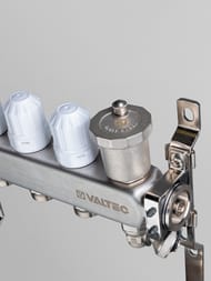 Коллекторная группа VALTEC  3 выхода, 1"х3/4" с расходомерами, нержавеющая сталь VTc.579.EMNX.0603 — миниатюра 9