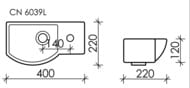 �������� ��������� Ceramicanova Element 400�220�120 �������������, �������, ����� CN6039L