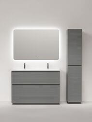Тумба под раковину Sancos Folk Floor FL120FES 1190х445х850 напольная, с 2-мя ящиками, Ergraut soft