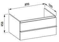 ����� ��� ���������� Laufen CASE 4.0523.4.075.519.1 (895�520�450) ���������, 2 �����, ����������� ���