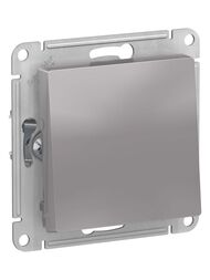 Переключатель Systeme Electric ATLASDESIGN 1-клавишный схема 6 10АХ механизм алюминий ATN000361