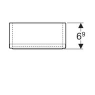 ������� ��� ����� Geberit Acanto (150x69x333) ����: ��� ������ 500.648.00.2
