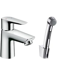 Смеситель Hansgrohe Talis E 71729000 для раковины, однорычажный, с гигиеническим душем, хром — миниатюра 1