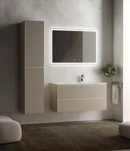 Тумба под раковину SANCOS Snob R (995x445x500) подвесная, правая, два ящика, Beige Soft SNR100RCE