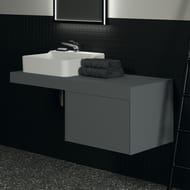 Тумба под раковину Ideal Standard CONCA (600x505x360) 1 ящик, антрацит матовый лак T3982Y2