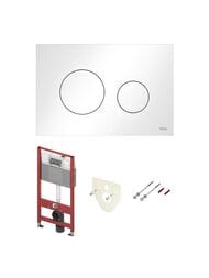Комплект TECEbase 2.0 c кронштейнами, панель Loop белая глянцевая K440920