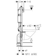 GEBERIT "����������" �������� UP100 � �������� Delta21 ���� ��������� 458.122.21.1