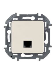 Розетка LEGRAND INSPIRIA компьютерная RJ 45 категория 5e  UTP слоновая кость 673826