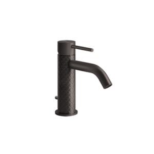 Смеситель Gessi 316 Intreccio 54101.707 для умывальника, однозахватный, с д/к, черный металл браш