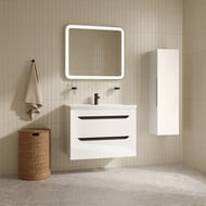 Тумба с умывальником IDDIS Рэй (Ray) подвесная, 80 см, белый, RAY80W0i95K