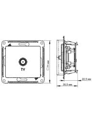 ������� Systeme Electric GLOSSA ������������� TV � ����� 1�� ������� GSL000291
