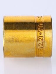 Гильза надвижная VALTEC, 16(2,2)мм, латунь, VTm.400.BG.001622