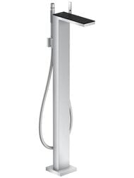 Смеситель Axor MyEdition 47440600 для ванны однорычажный, напольный, хром/черн. стекло