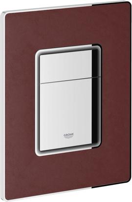Уценка! Grohe Skate Cosmopolitan Клавиша смыва для унитаза с кож. поверхностью 38914XM0 темно-красн