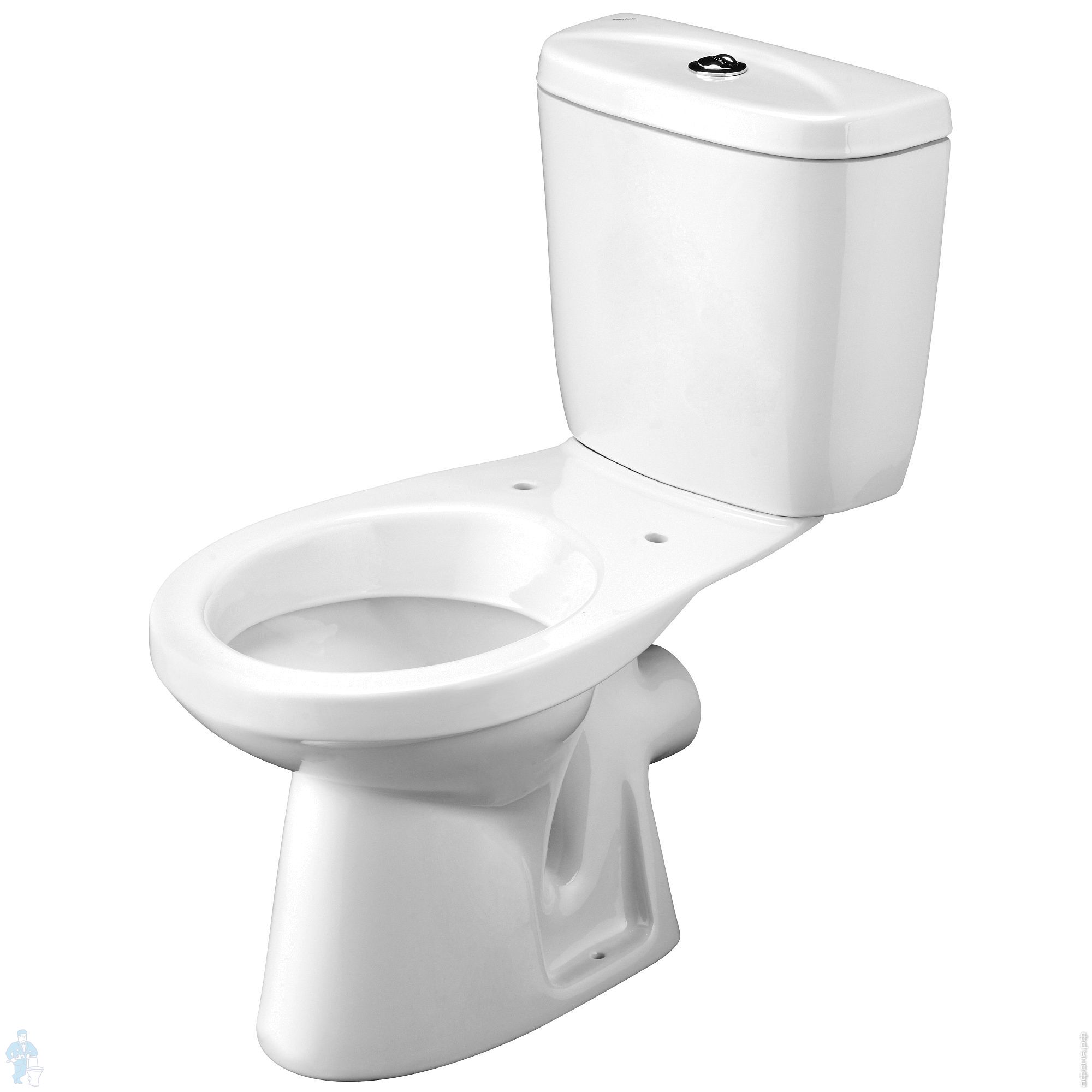 Унитаз-компакт САНТЕК Анимо (635х380х745) горизонтальный, двухрежимный ...