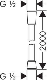 ������� ����� Hansgrohe Isiflex 2 � ���� ���������� 28274000