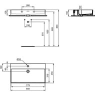 �������� Ideal Standard EXTRA 80 �� (800�450�150) � ���������� ��� ��������� T372901