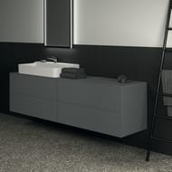 Тумба под раковину Ideal Standard CONCA (1985x505x540) 4 ящика, антрацит матовый лак T3993Y2