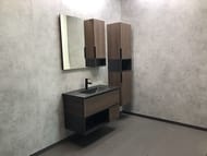 Тумба COMFORTY Франкфурт-90 (910х560х465) подвесная, с раков., дуб шоколадно-коричневый 00-00002048