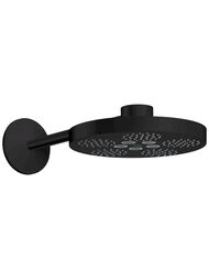Верхний душ Axor One 48492670 280 2jet с настенным держателем 389мм, цвет: чёрный матовый
