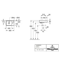 �������� Villeroy & Boch Avento 43003L01 (360�220) � ���������� ��� ��������� ������, �����