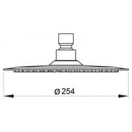 Верхний душ BelBagno NOVA BB-SLDC2-IN 254х254мм, без держателя, сатин