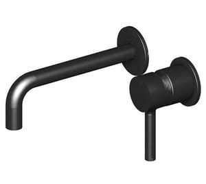 Смеситель для раковины Zucchetti Pan ZP6030.N6 встраиваемый, внешняя часть, черный soft touch