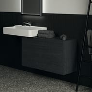 Тумба под раковину Ideal Standard CONCA (1000x373x550) 2 ящика, дымный дуб, со столешницей T4319Y4