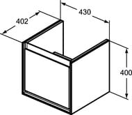 ����� ��������� Ideal Standard CONNECT AIR 430�400�402 1 ����, ������ � ����� ������� E0842PS