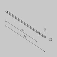 �������� ���������� Maytoni Basis Exility X (����������������) TR240-4-12WTW-DSZ-B 2700-6000K 12�� 120� Dim Smart Zigbee, IP20, ������