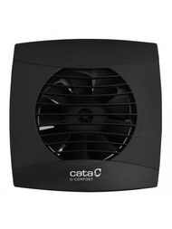 Вентилятор Cata UC-10 HYGRO BLACK накладной 110м3/ч 26дБ, таймер, датчик влажн, черный