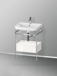 Консоль с раковиной Duravit Happy D.2 Plus 575х850х490 напольная, 1 ящик, белый глянец HP4840O2222 — изображение 2