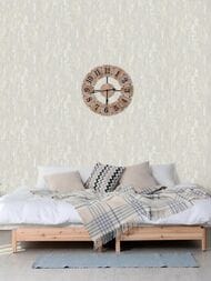 Обои виниловые на флизелине Grandeco Time TM 3104 (1,06х10,05) штукатурка, серые (рул.)