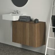 Тумба под раковину Ideal Standard CONCA (800x373x550) 2 ящика, темный орех, со столешницей T4318Y5 — изображение 4