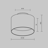 ���������� ���������� Maytoni Planet (������) C009CW-L12W4K, 4000K, 12��, 90�, IP20, LED, �����
