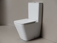 Унитаз-компакт Ceramicanova Кубик (Cubic) Торнадо с бачком сиденье микролифт белый арт CN1803T