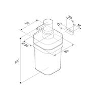 Уценка! Комплект аксессуаров AM.PM Func: стаканчик, дозатор, ёрш, бумагодержатель, цвет: хром