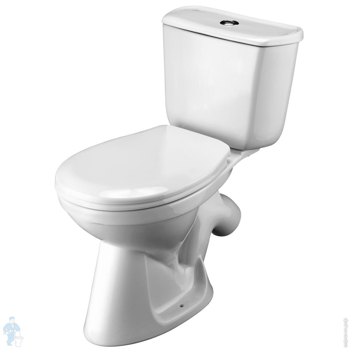 Унитаз-компакт САНТЕК Бриз (671х390х706) однорежимный слив, сиденье ...