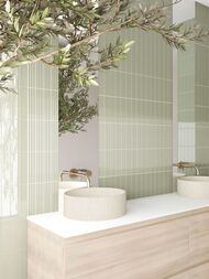 Плитка настенная EQUIPE COSTA NOVA Onda Tansy Green Glossy (50х200) зеленая 28486 (кв.м.)