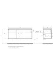 ����� ��� ���������� Cezares STYLUS (140x48x55) ���������, 6 ������, Bianco opaco 55230