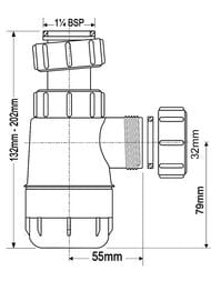 ����� ���������� McAlpine (1 1/4"�32��) ��� ������� MRW2-NW