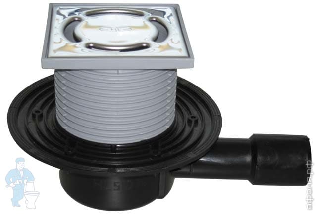 Трап HL510NPr решетка нержавеющая сталь 115х115, \"сухой\" сифон ...