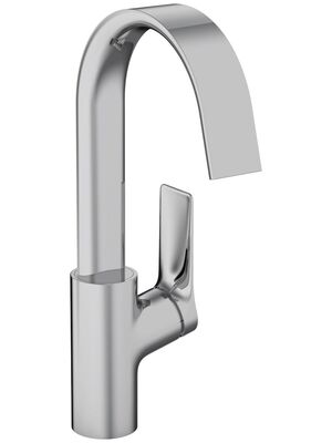 Смеситель Hansgrohe Vivenis 75030000 для раковины, поворотный излив 210, сливной гарнитур, хром