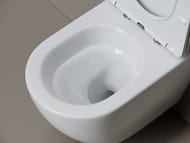Унитаз подвесной Ceramicanova Мия (Mia) Торнадо 52 см сиденье микролифт крепления белый арт CN1805T — изображение 7